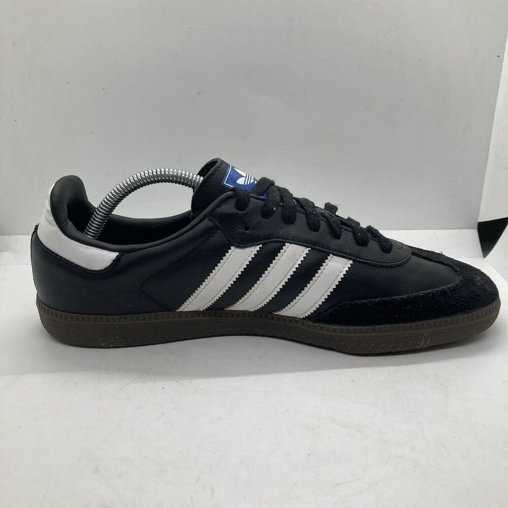 Adidas Originals Samba OG Trainers Mens 9.5 Black White B75807 Shoes Sneakers - Picture 7 of 11